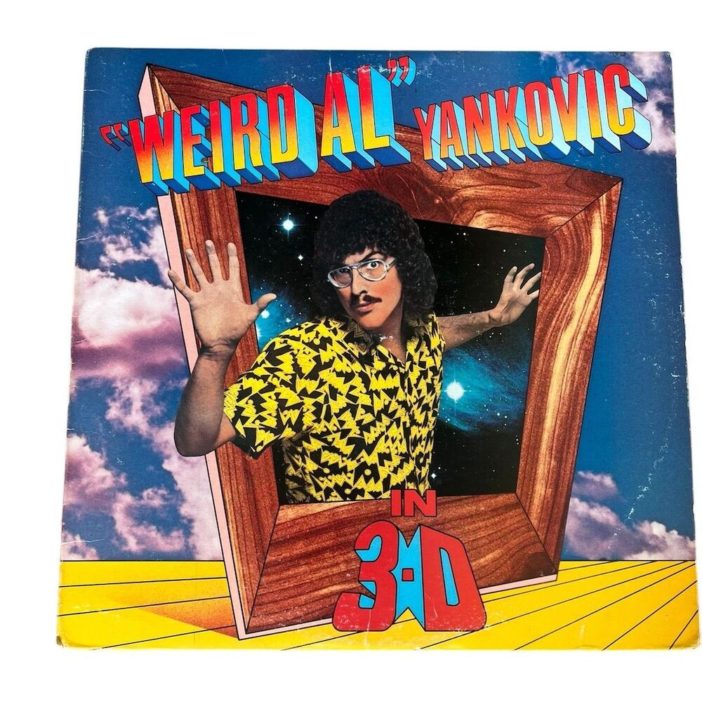 Weird‎ Al Yankovic - In 3-D LP 1984 Comedy Parody Vinyl Record VG+